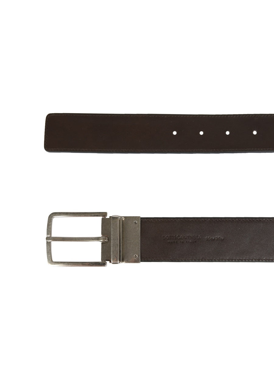 BOTTEGA VENETA Reversible Leather Belt - 3.5 CM