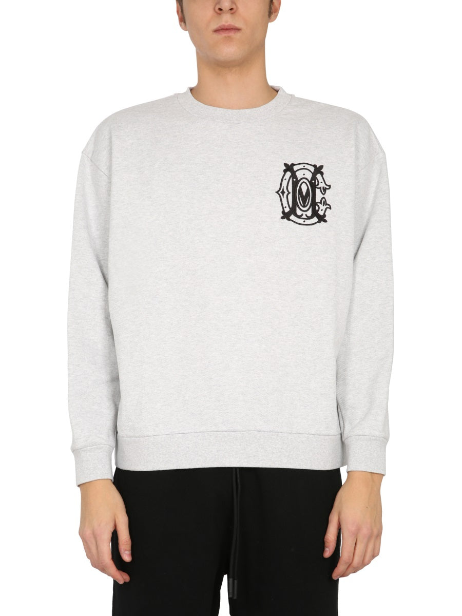 MARCELO BURLON COUNTY OF MILAN Crew Neck Monogram Sweatshirt