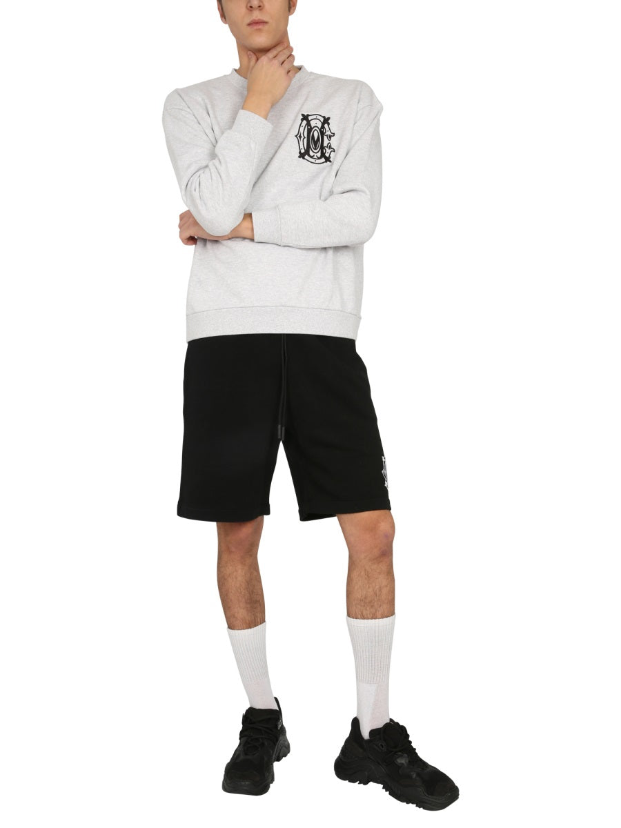 MARCELO BURLON COUNTY OF MILAN Crew Neck Monogram Sweatshirt