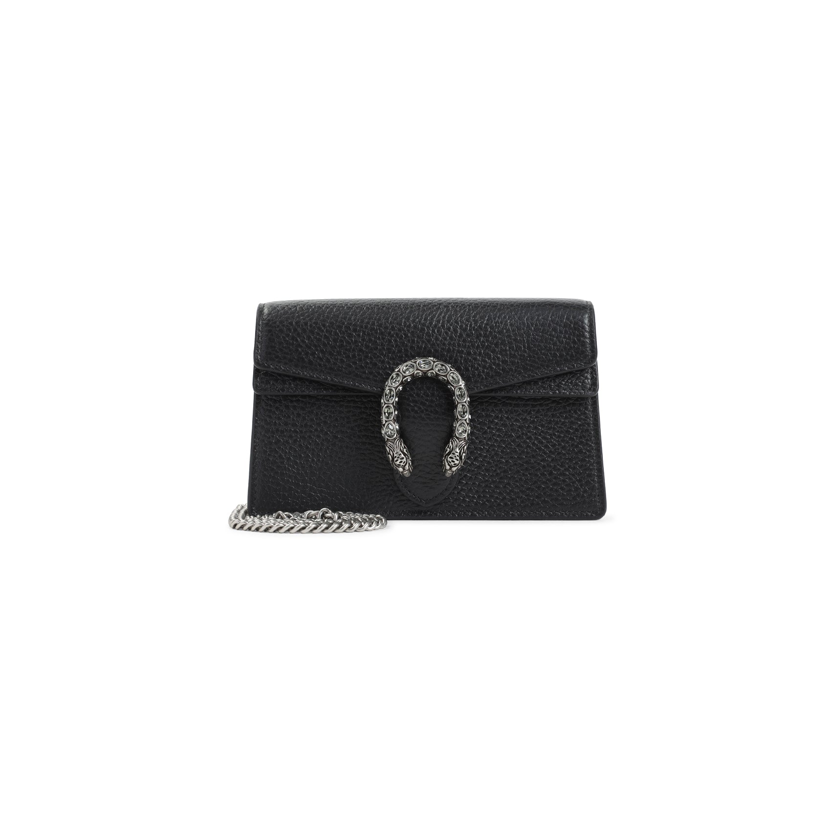 GUCCI Mini Leather Handbag with Crystal-Adorned Detail