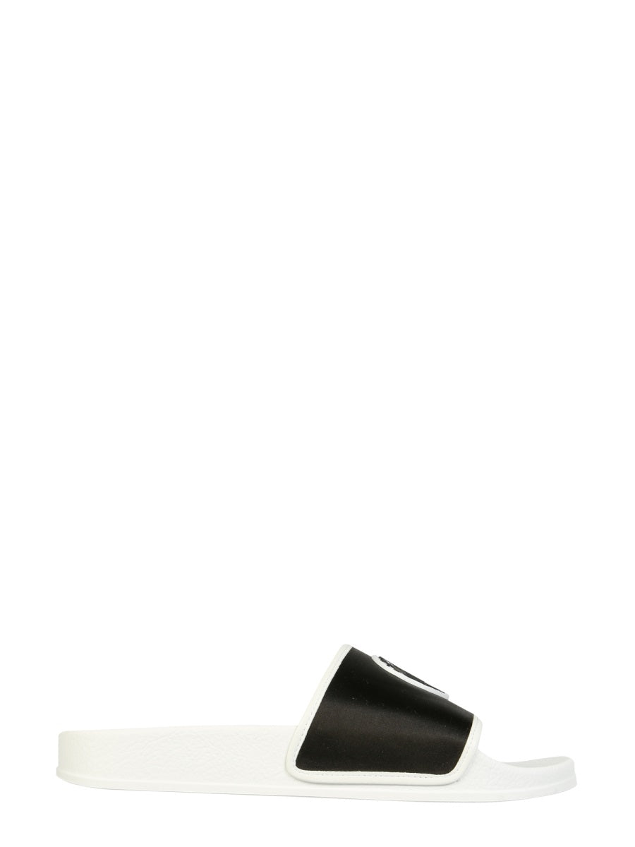 GIUSEPPE ZANOTTI Women's Double Strap Mini Rubber Slide Sandals