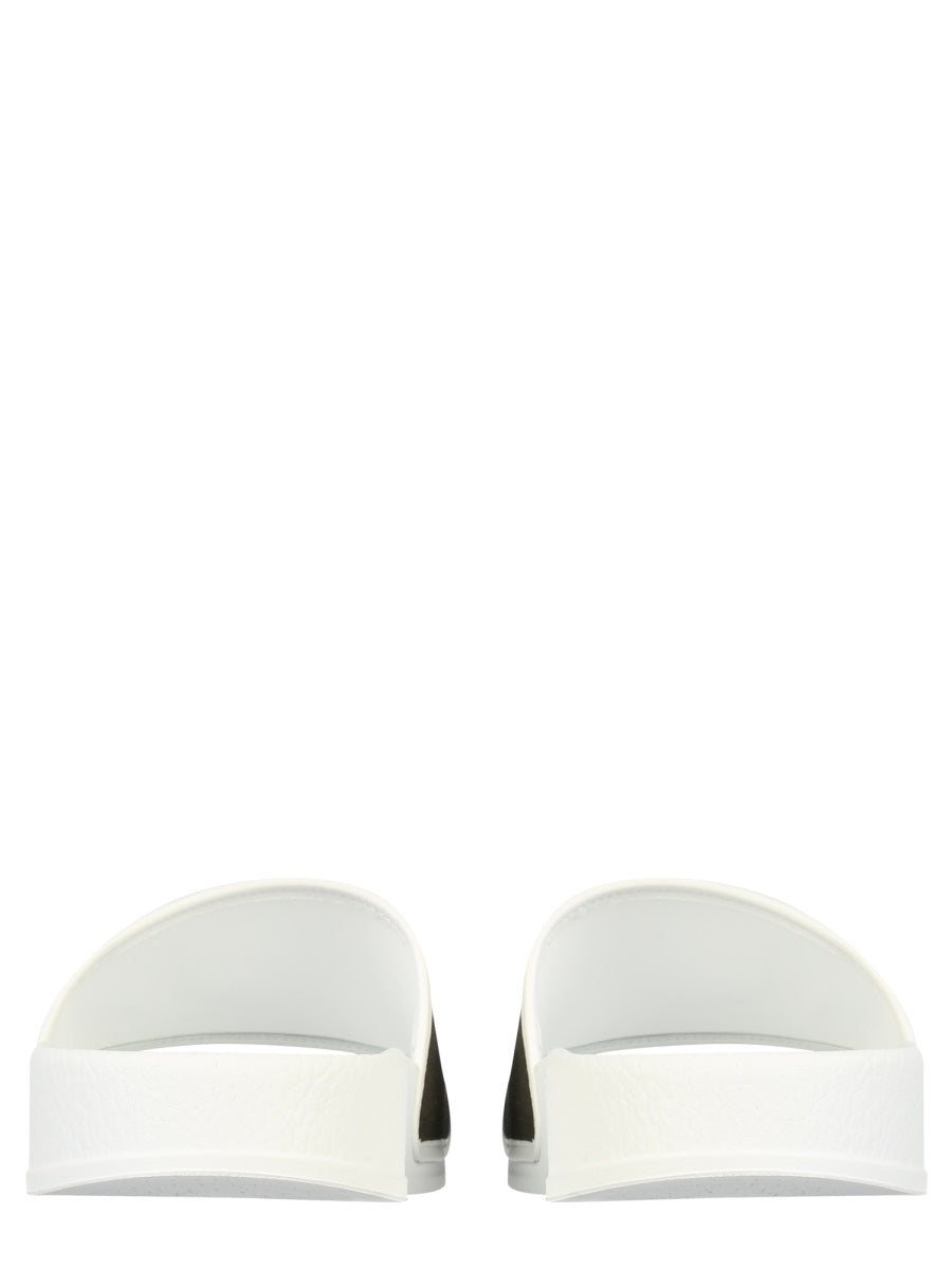 GIUSEPPE ZANOTTI Women's Double Strap Mini Rubber Slide Sandals