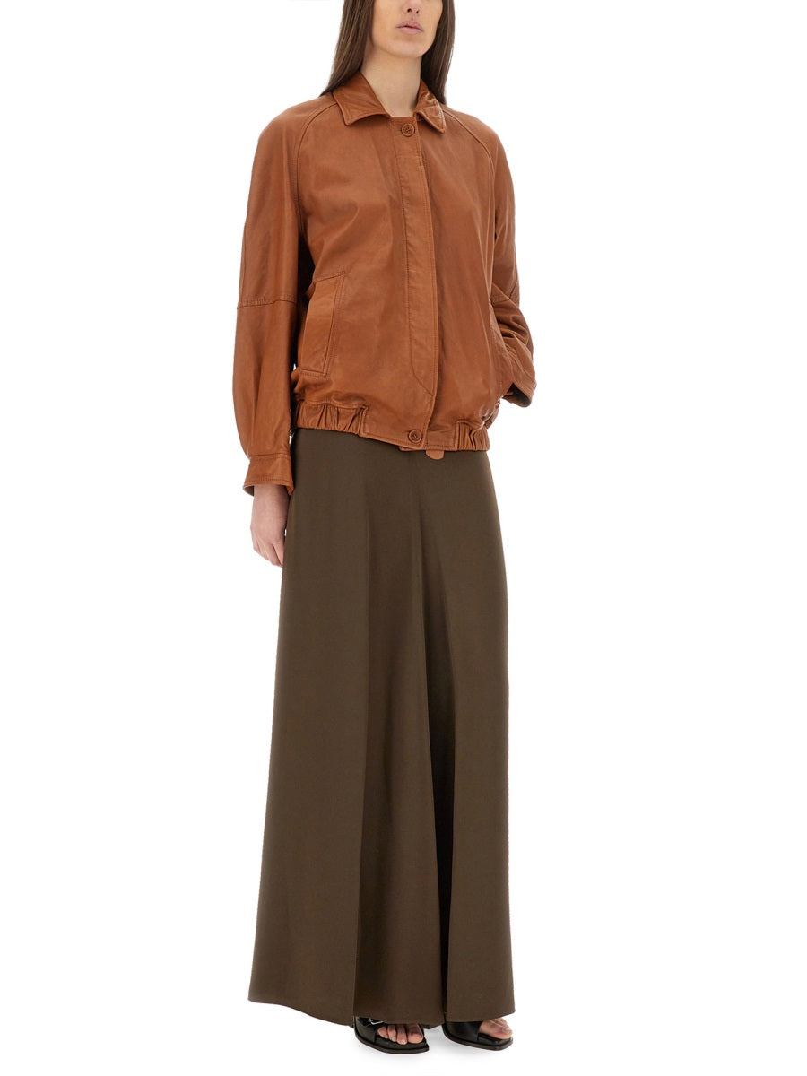 SALVATORE SANTORO Women's Leather Jacket - Size 40