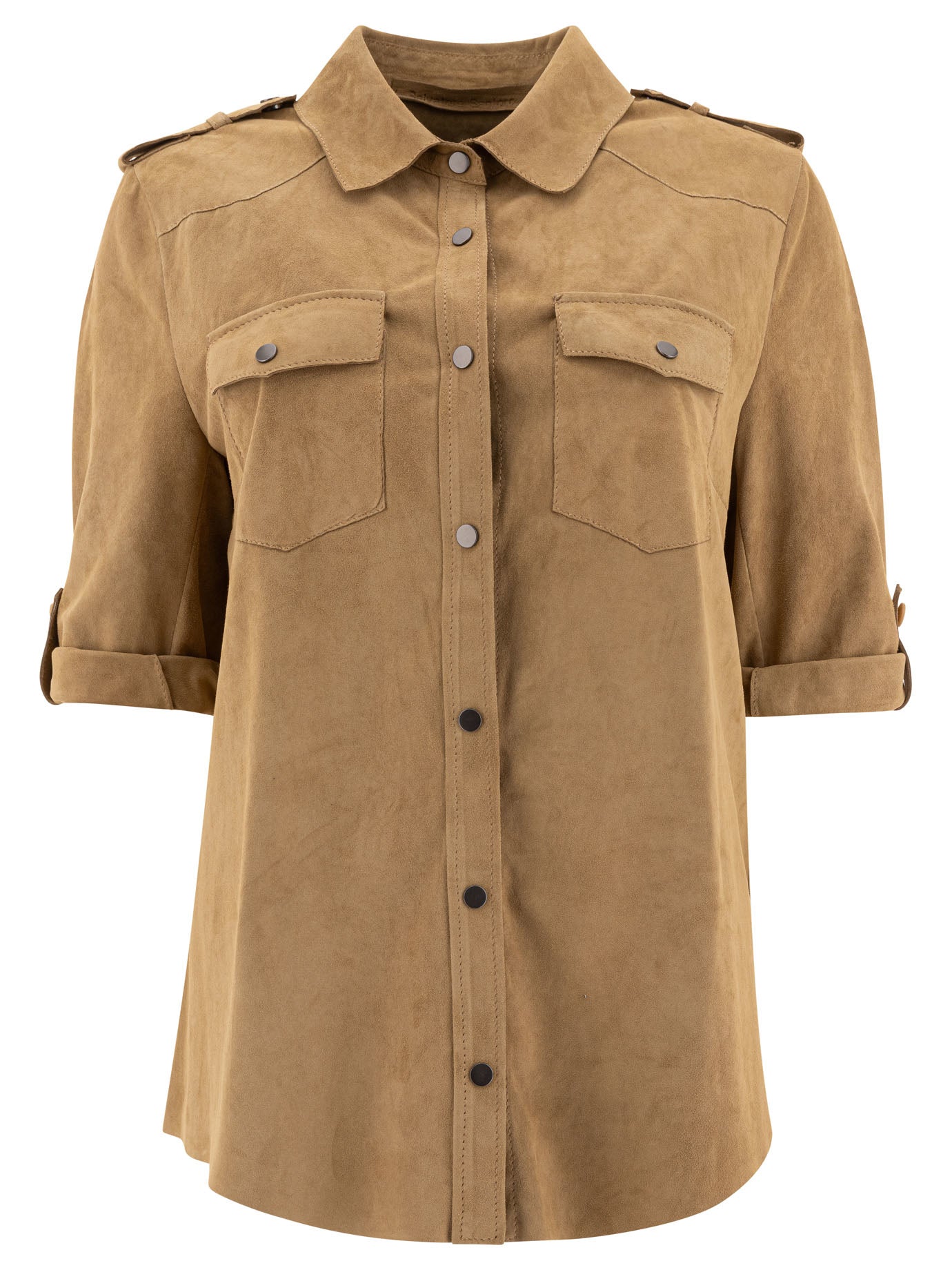 SALVATORE SANTORO Leather Shirt for Women - SS25 Collection