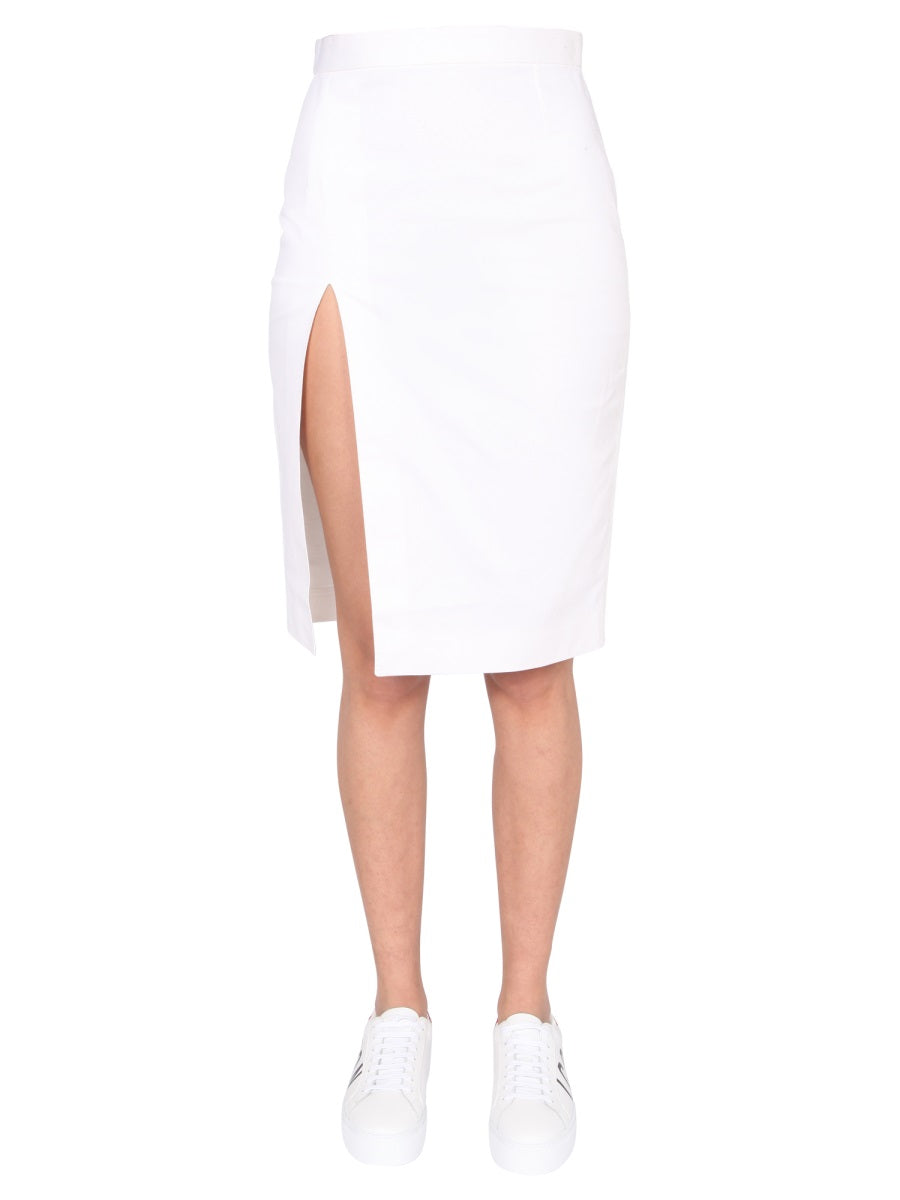 DSQUARED Chic Deep Side Mini Skirt