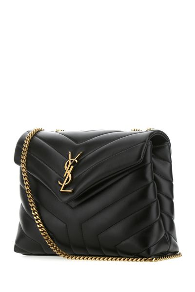 SAINT LAURENT Mini Quilted Leather Crossbody Handbag