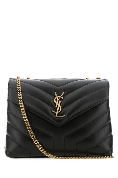 SAINT LAURENT Mini Quilted Leather Crossbody Handbag