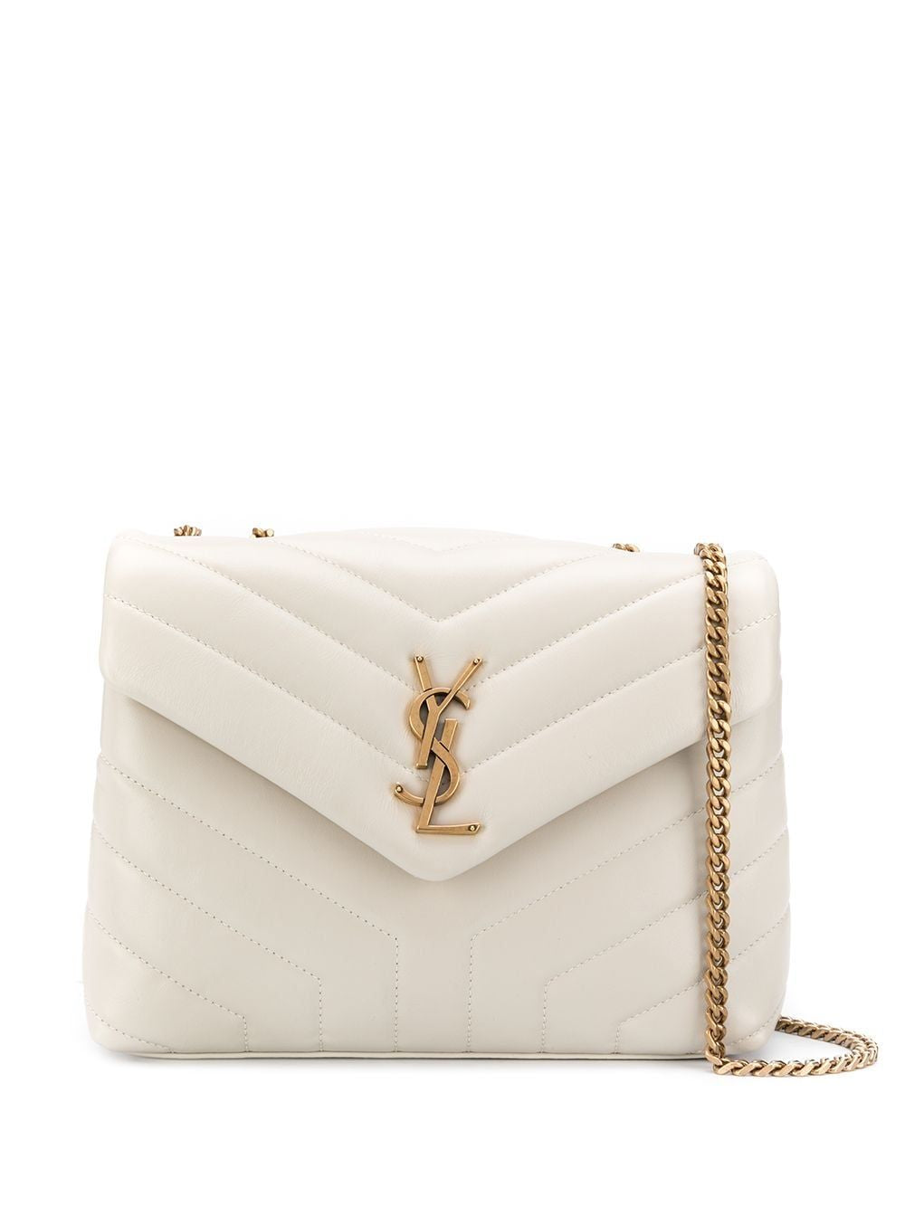 SAINT LAURENT Mini Logo Plaque Shoulder Handbag