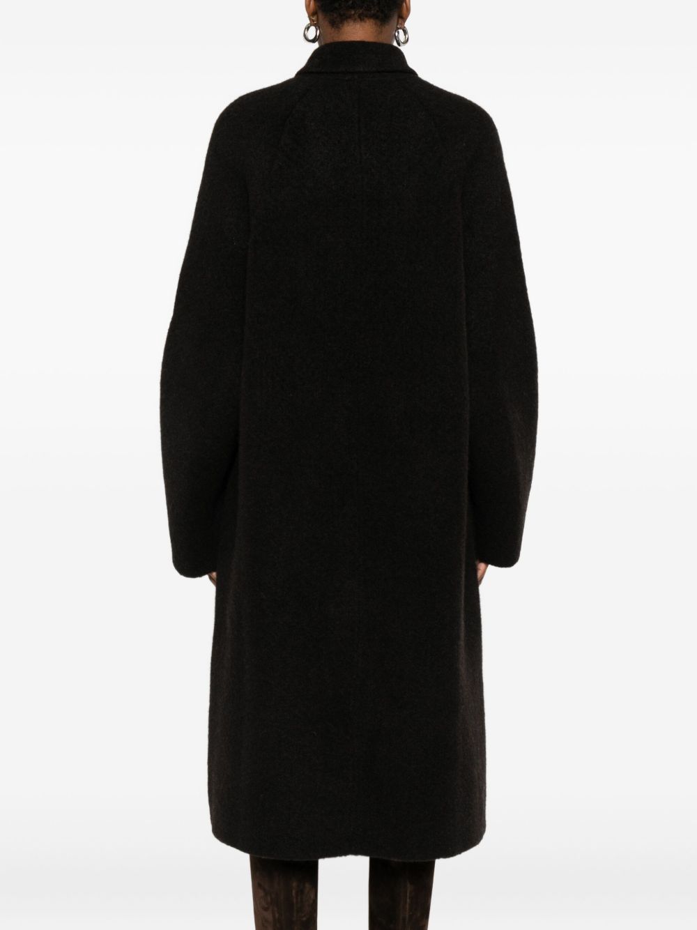 BOBOUTIC Wool Notched Lapel Jacket for Women