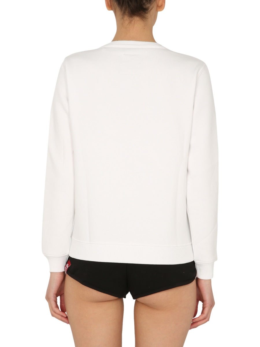 ALPHA INDUSTRIES Crew Neck NASA Sweatshirt for Women