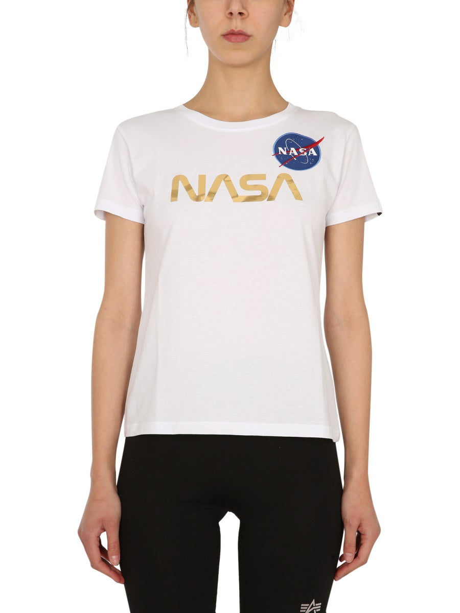 ALPHA INDUSTRIES Women's NASA Crew Neck T-Shirt