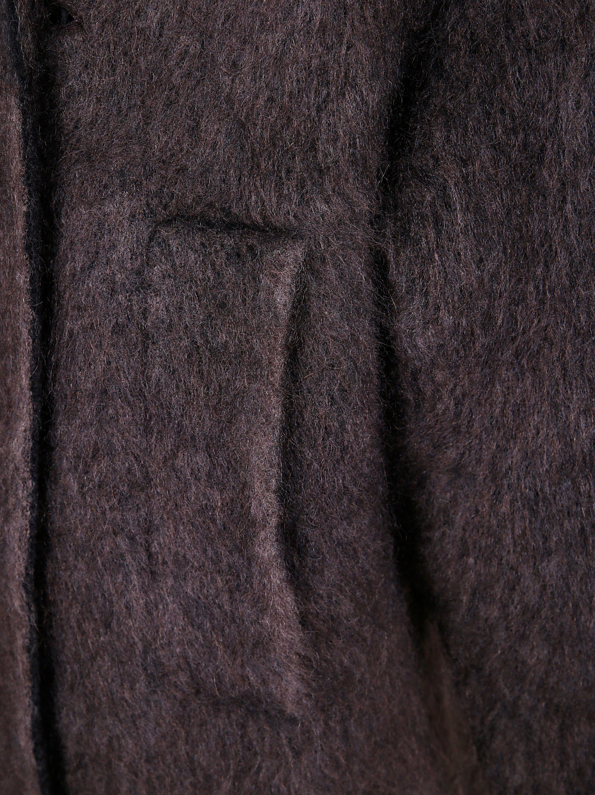 BOBOUTIC Double Breasted Fur Wool Jacket