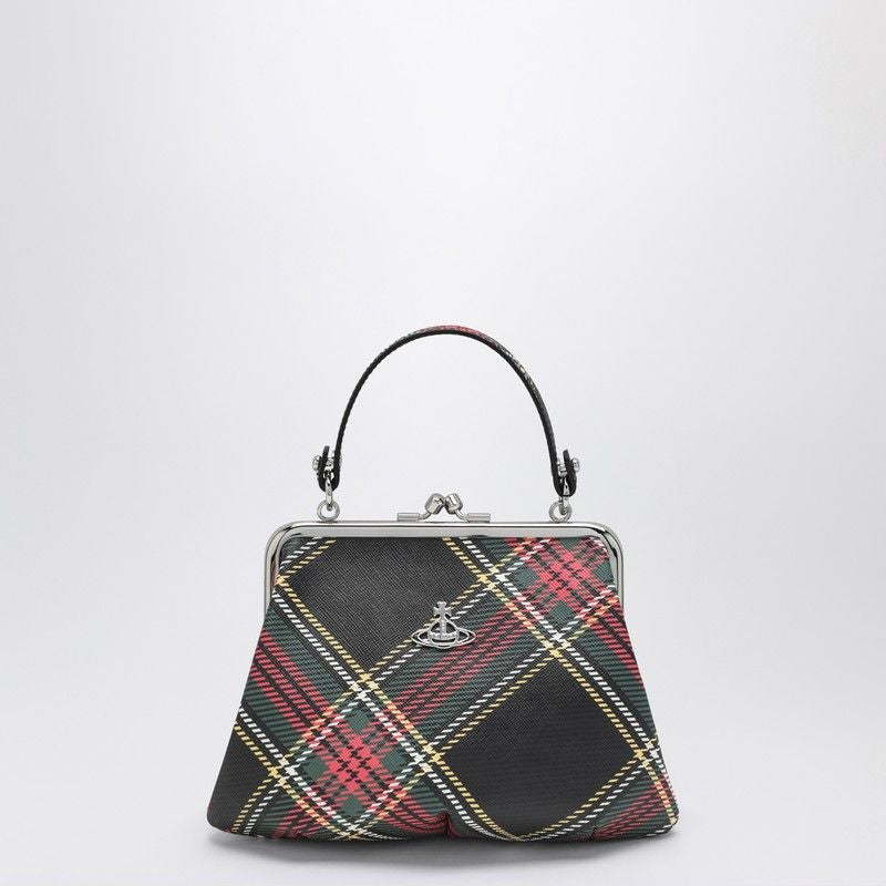 VIVIENNE WESTWOOD Granny Handbag with Tartan Pattern