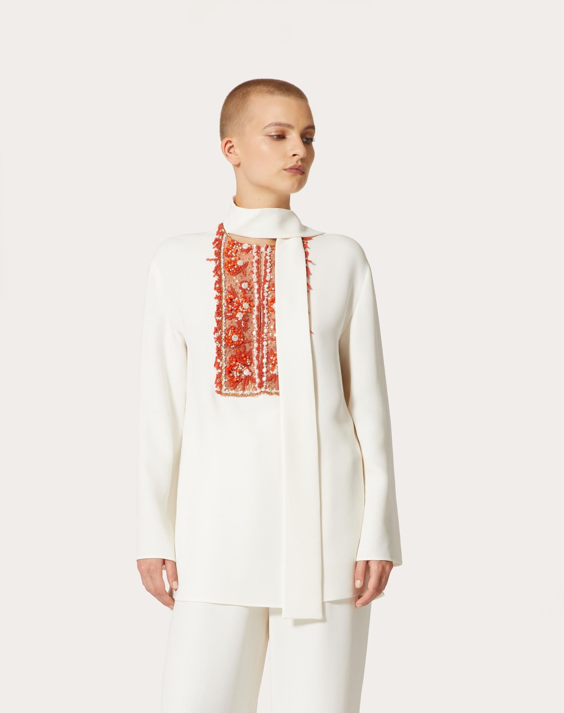 VALENTINO GARAVANI Silk T-Shirt for Women - SS24 Collection