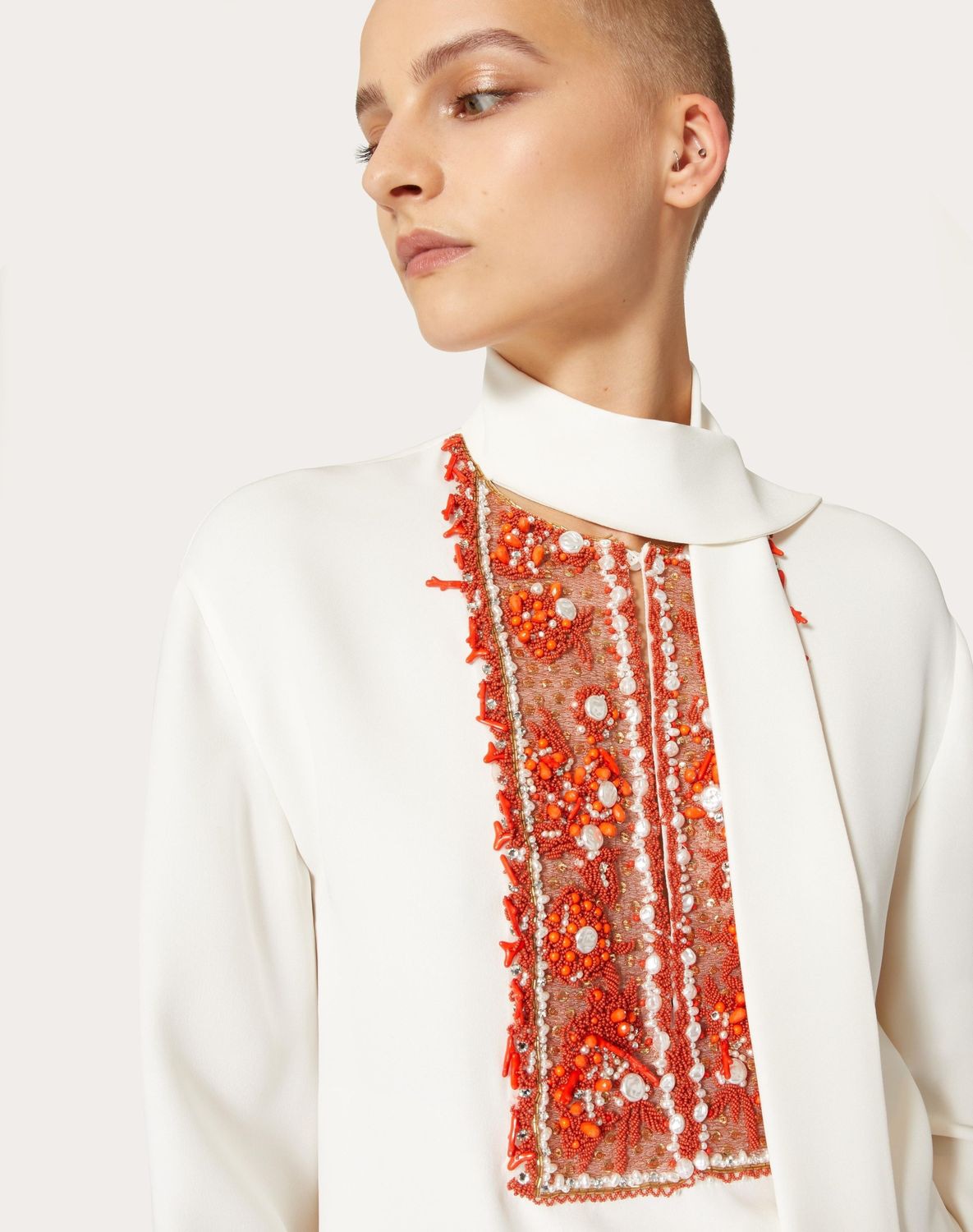 VALENTINO GARAVANI Silk T-Shirt for Women - SS24 Collection