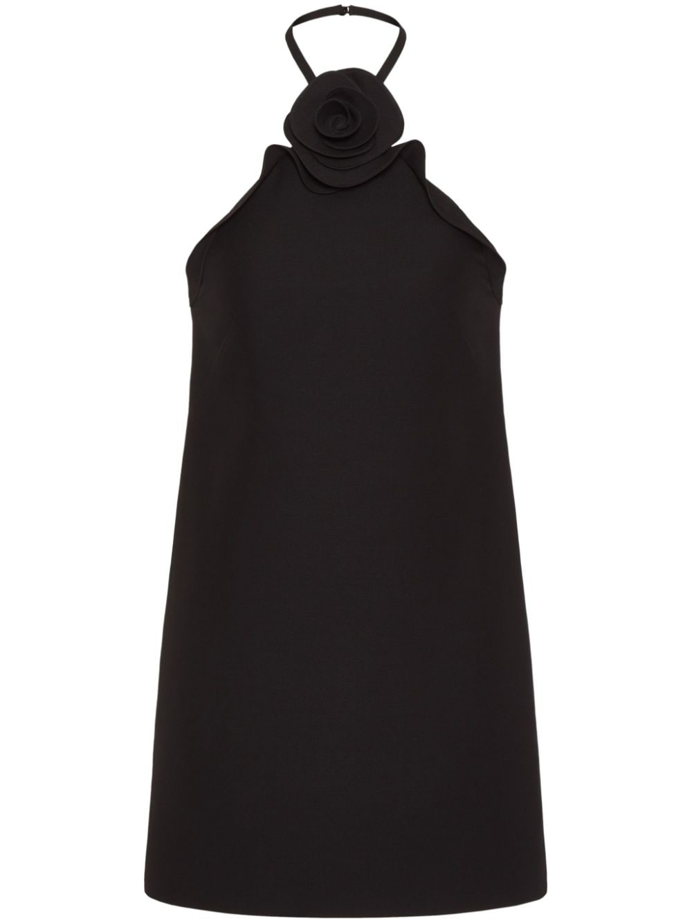 VALENTINO Elegant Mini Dress with Straps and Floral Neckline