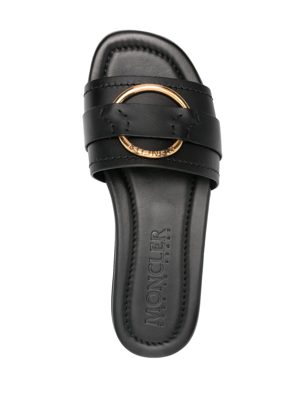 MONCLER Leather Bell Slippers for Women - SS24 Collection
