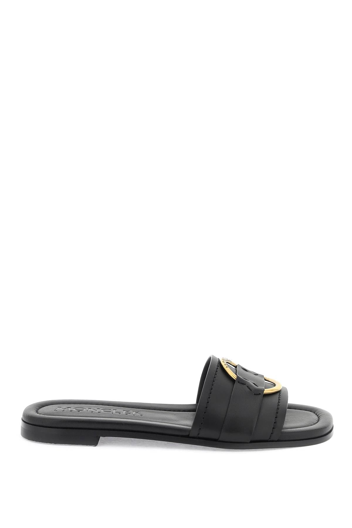 MONCLER Leather Bell Slippers for Women - SS24 Collection