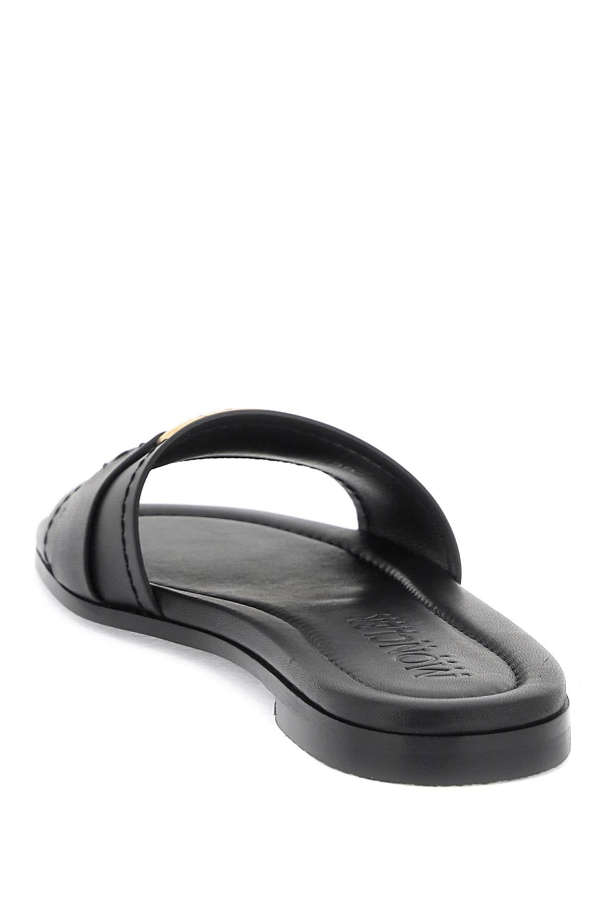 MONCLER Leather Bell Slippers for Women - SS24 Collection