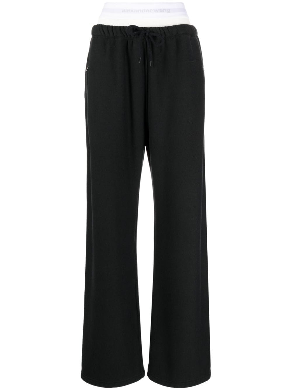 ALEXANDER WANG Relaxed Fit Wide-Leg Sweatpants with Brief - Size S