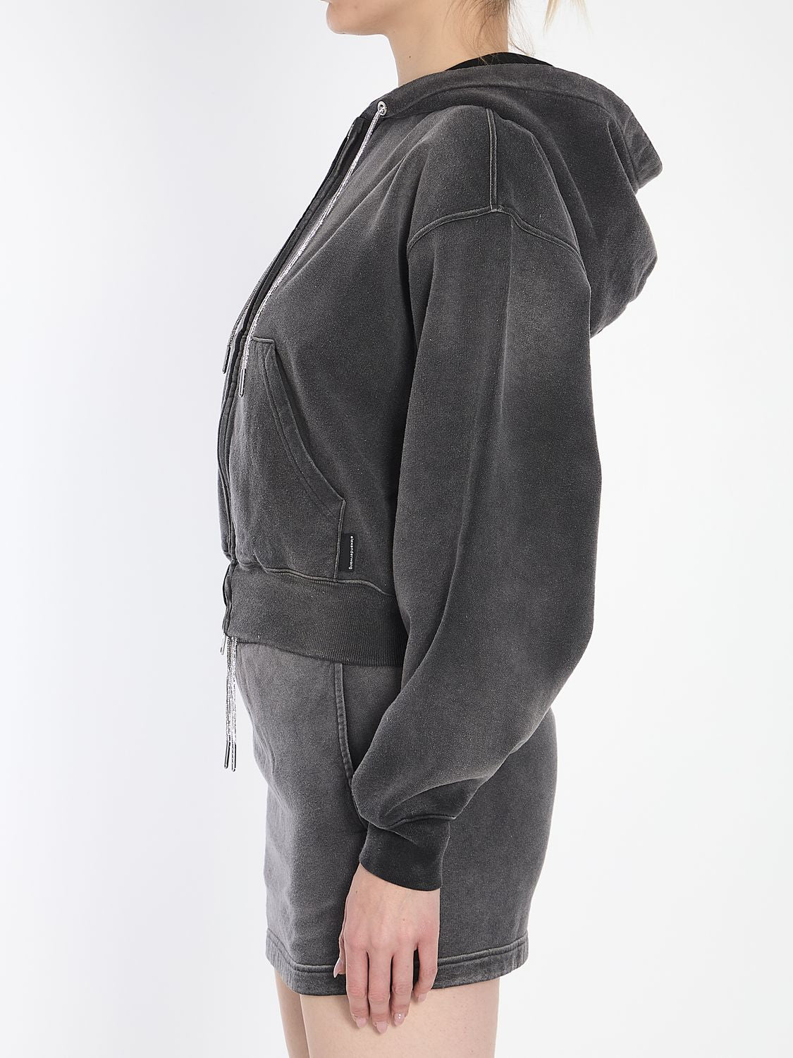 ALEXANDER WANG Washed Caviar Cotton Coat for Women