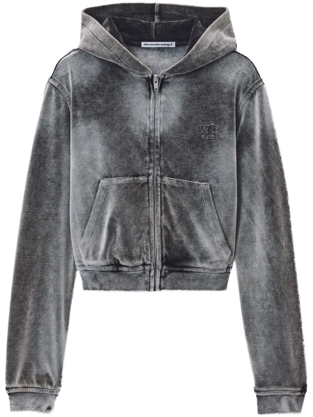 ALEXANDER WANG Washed Feather Cotton Coat for Women - Spring/Summer 2025