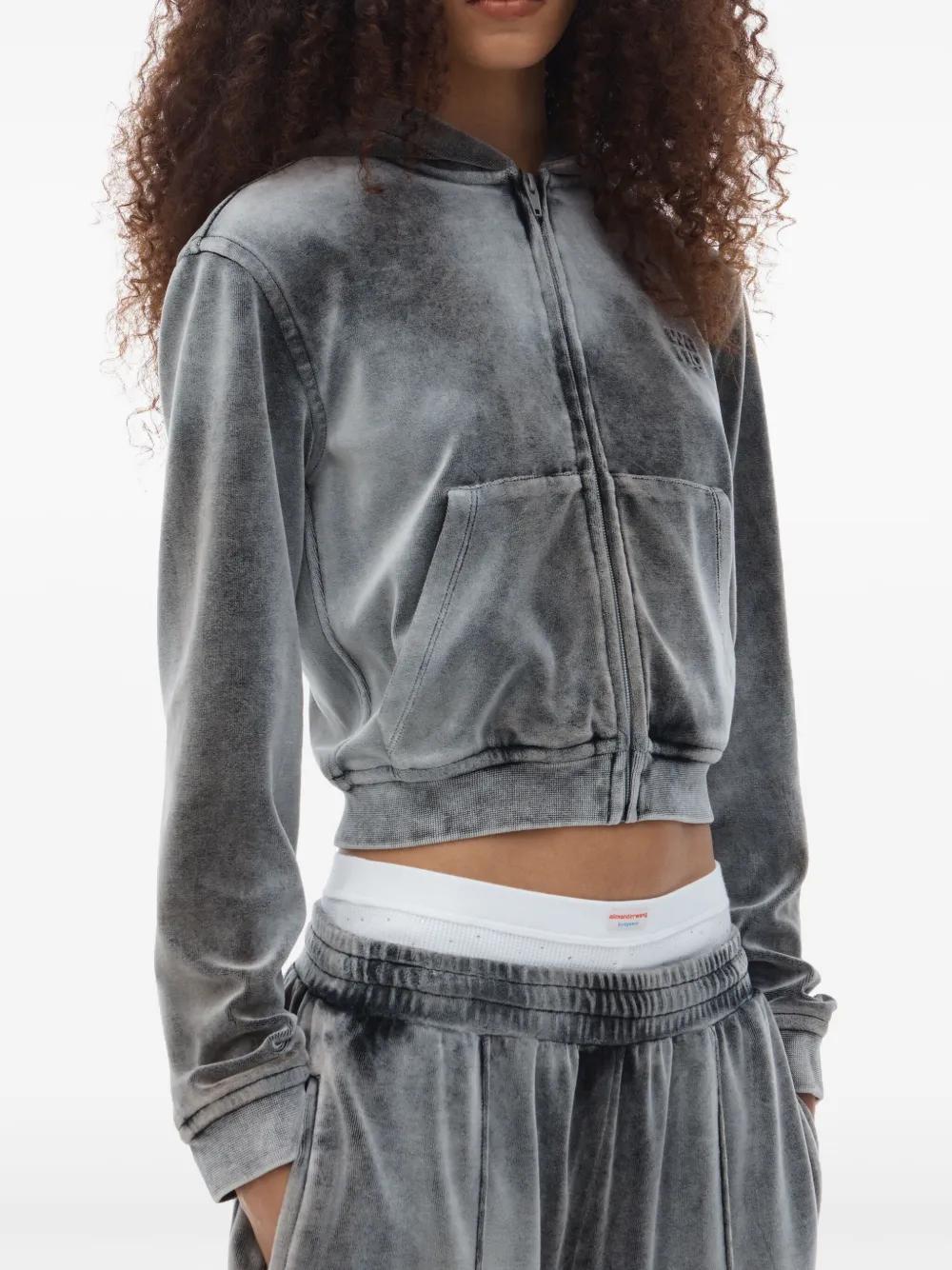 ALEXANDER WANG Washed Feather Cotton Coat for Women - Spring/Summer 2025