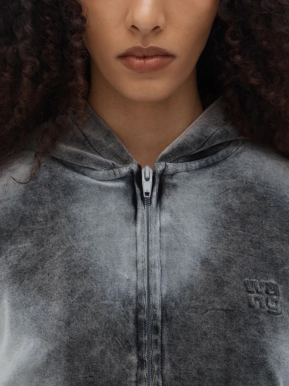 ALEXANDER WANG Washed Feather Cotton Coat for Women - Spring/Summer 2025