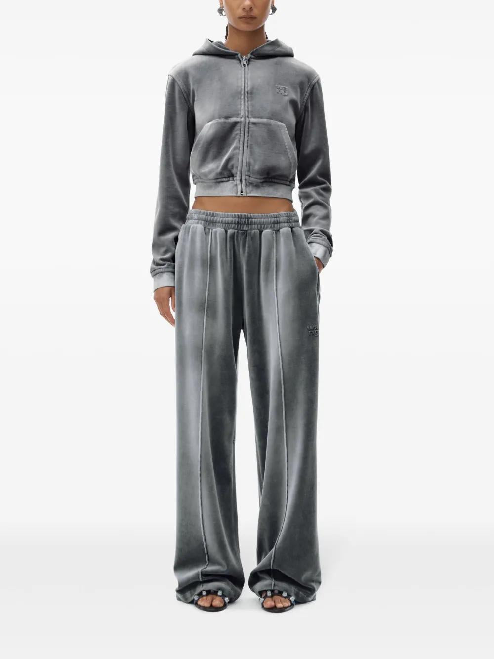 ALEXANDER WANG Washed Feather Cotton Trousers