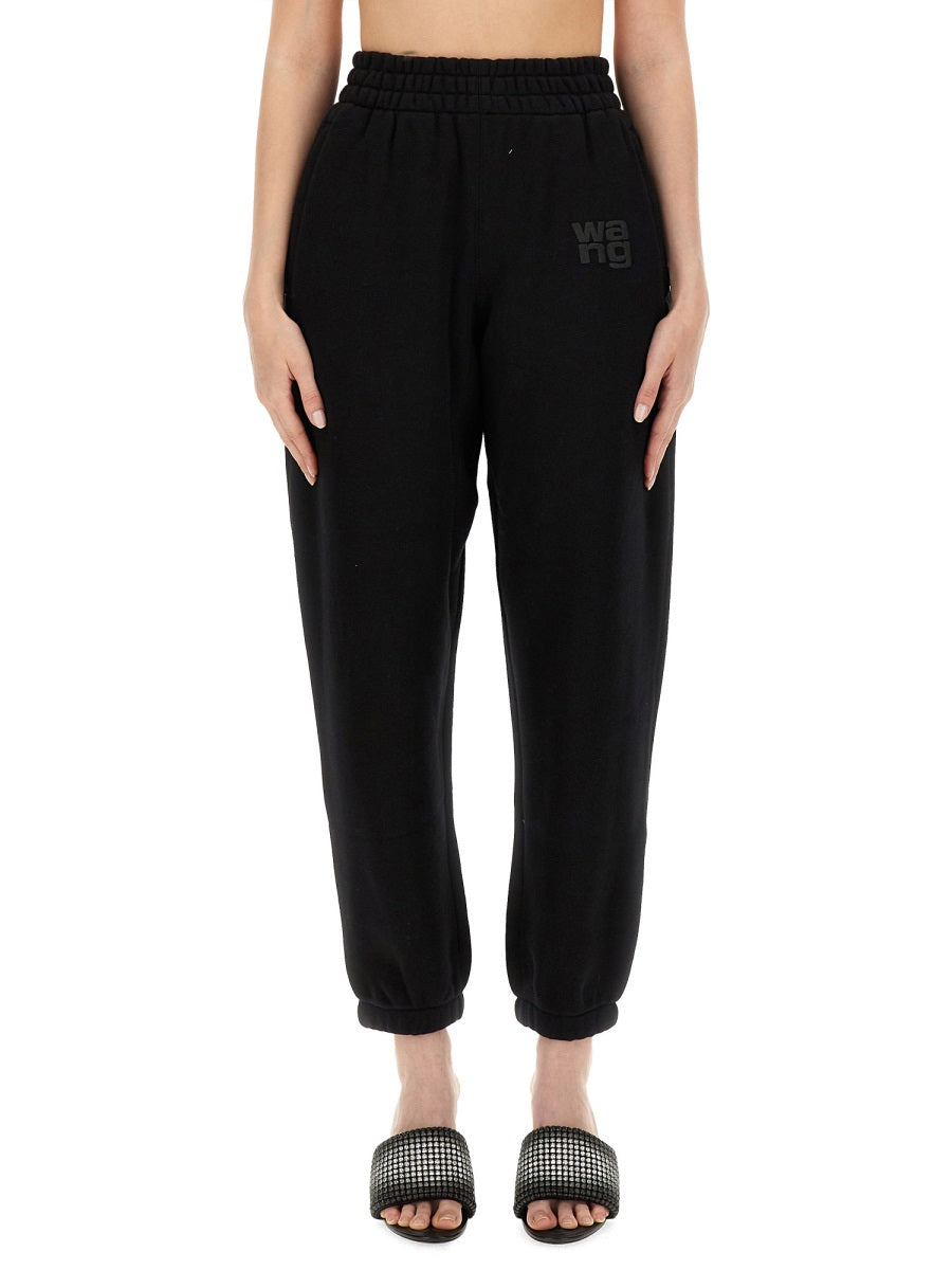 T BY ALEXANDER WANG Chic Women's Jogging Pants with Logo - Size S
