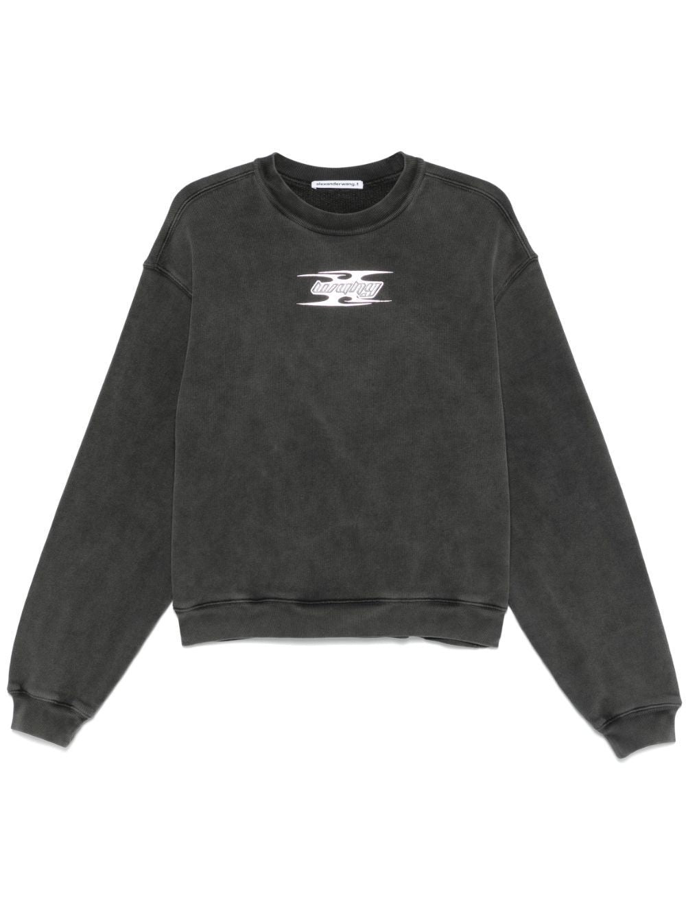 T BY ALEXANDER WANG Crewneck Sweatshirt with Blade Logo for Women