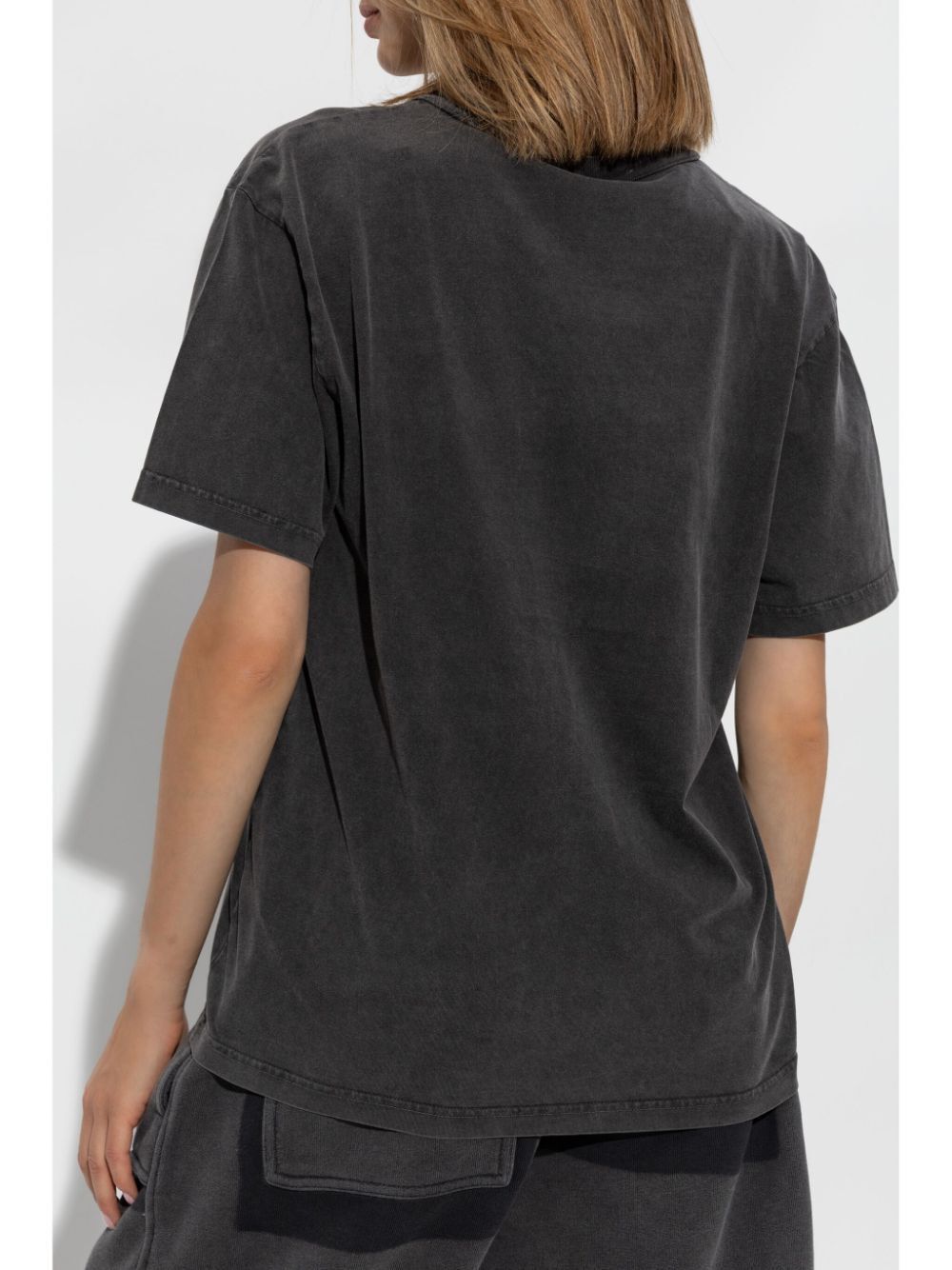 T BY ALEXANDER WANG Cotton Short Sleeve Tee with Blade Logo