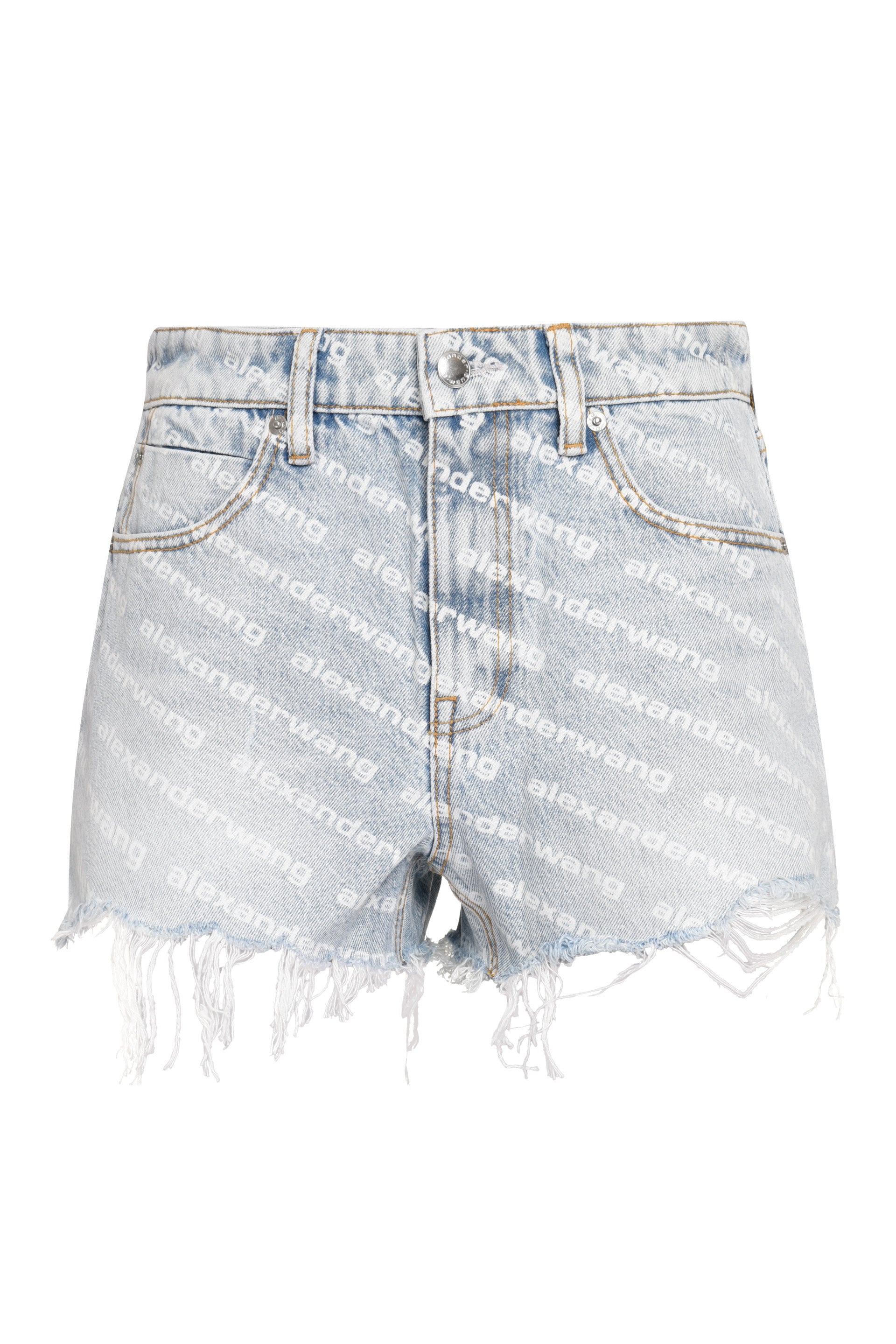 ALEXANDER WANG High Waisted Mini Denim Shorts