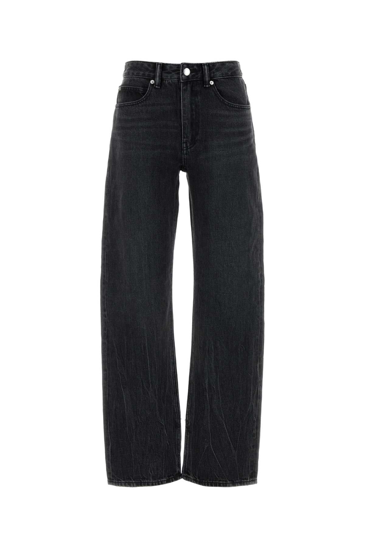 ALEXANDER WANG Slit Hem Mini Denim Jeans