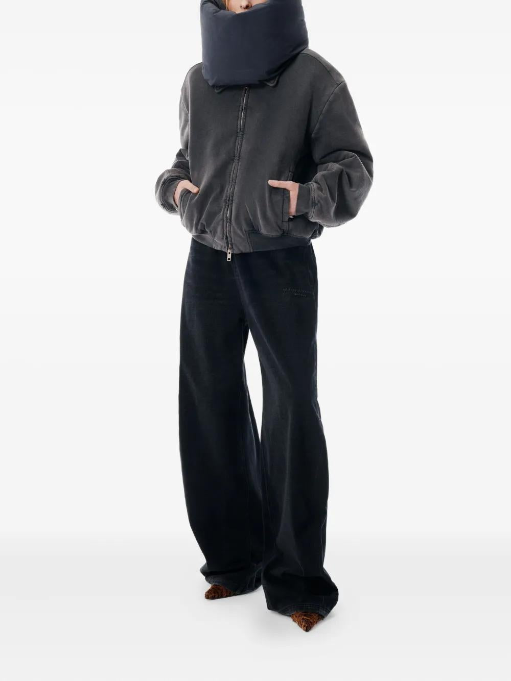 ALEXANDER WANG Wide-Leg Denim Sweatpants - Size S