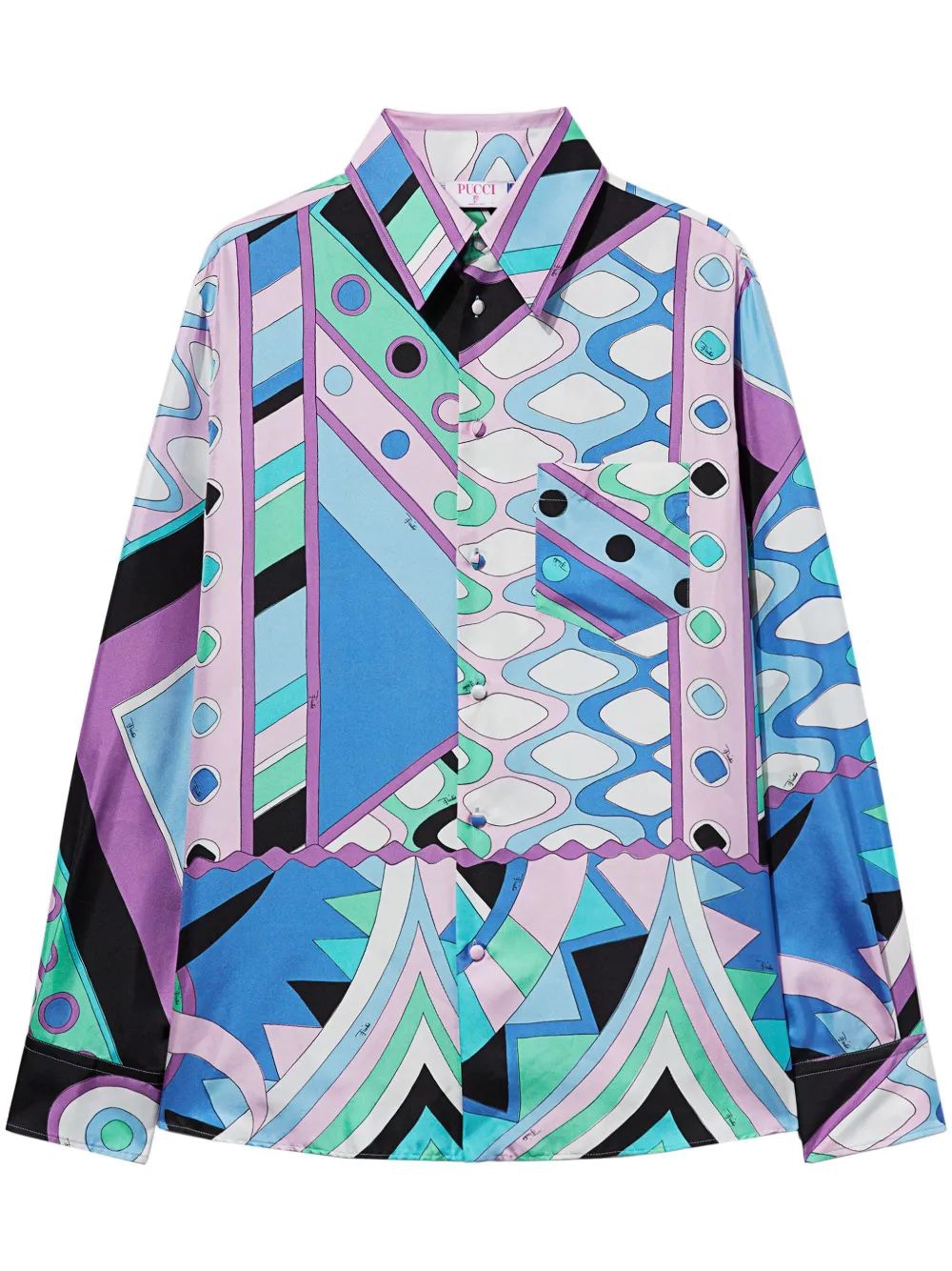 EMILIO PUCCI Luxury Long Sleeve Silk Twill Shirt for Men
