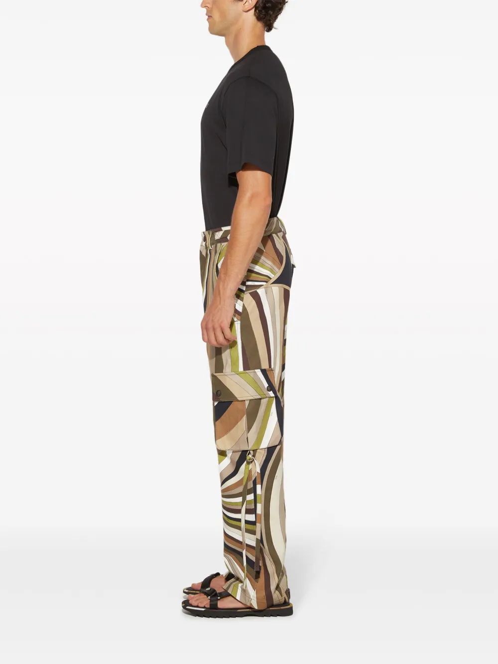 EMILIO PUCCI Cotton Canvas Trousers for Men - SS24 Collection