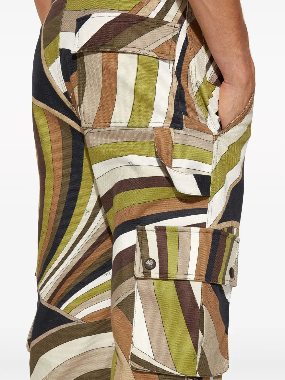 EMILIO PUCCI Cotton Canvas Trousers for Men - SS24 Collection