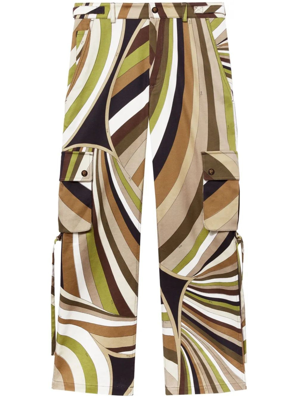 EMILIO PUCCI Cotton Canvas Trousers for Men - SS24 Collection