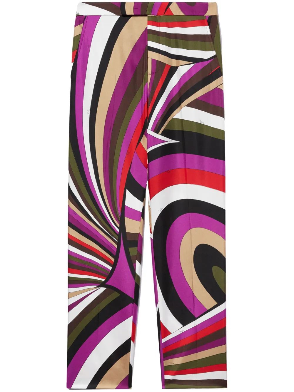 EMILIO PUCCI Silk Twill Trousers for Men