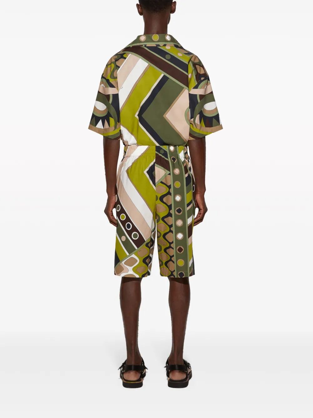 EMILIO PUCCI Men's Cotton Popeline Shorts