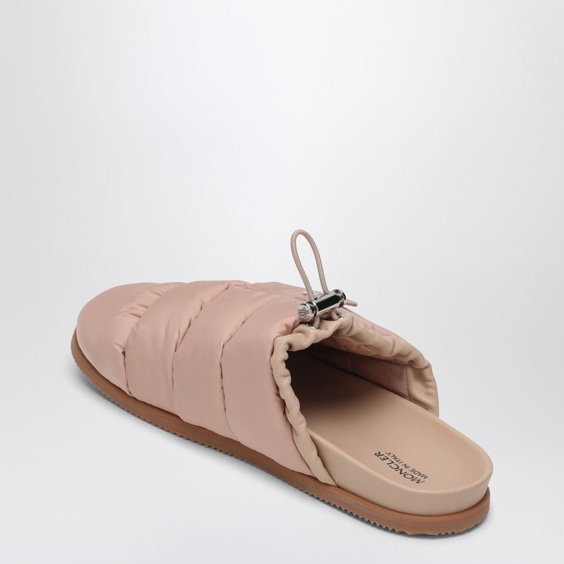 MONCLER Quilted Nylon Mini Flat Pocket Sandals