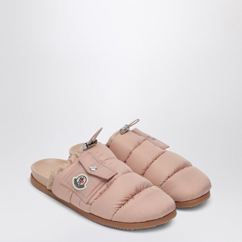 MONCLER Quilted Nylon Mini Flat Pocket Sandals
