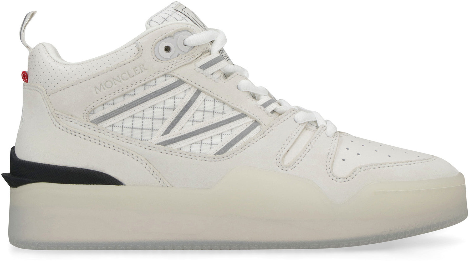 MONCLER Women's Nubuk and Fabric Pivot Sneaker