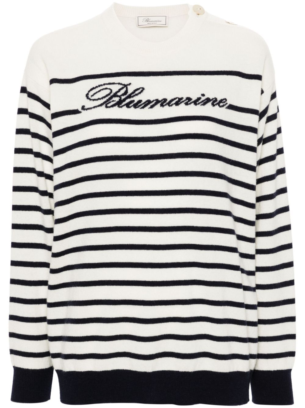 BLUMARINE Ribbed Crewneck Sweater