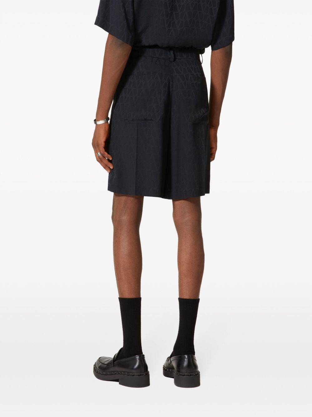 VALENTINO Mini Silk Bermuda Shorts