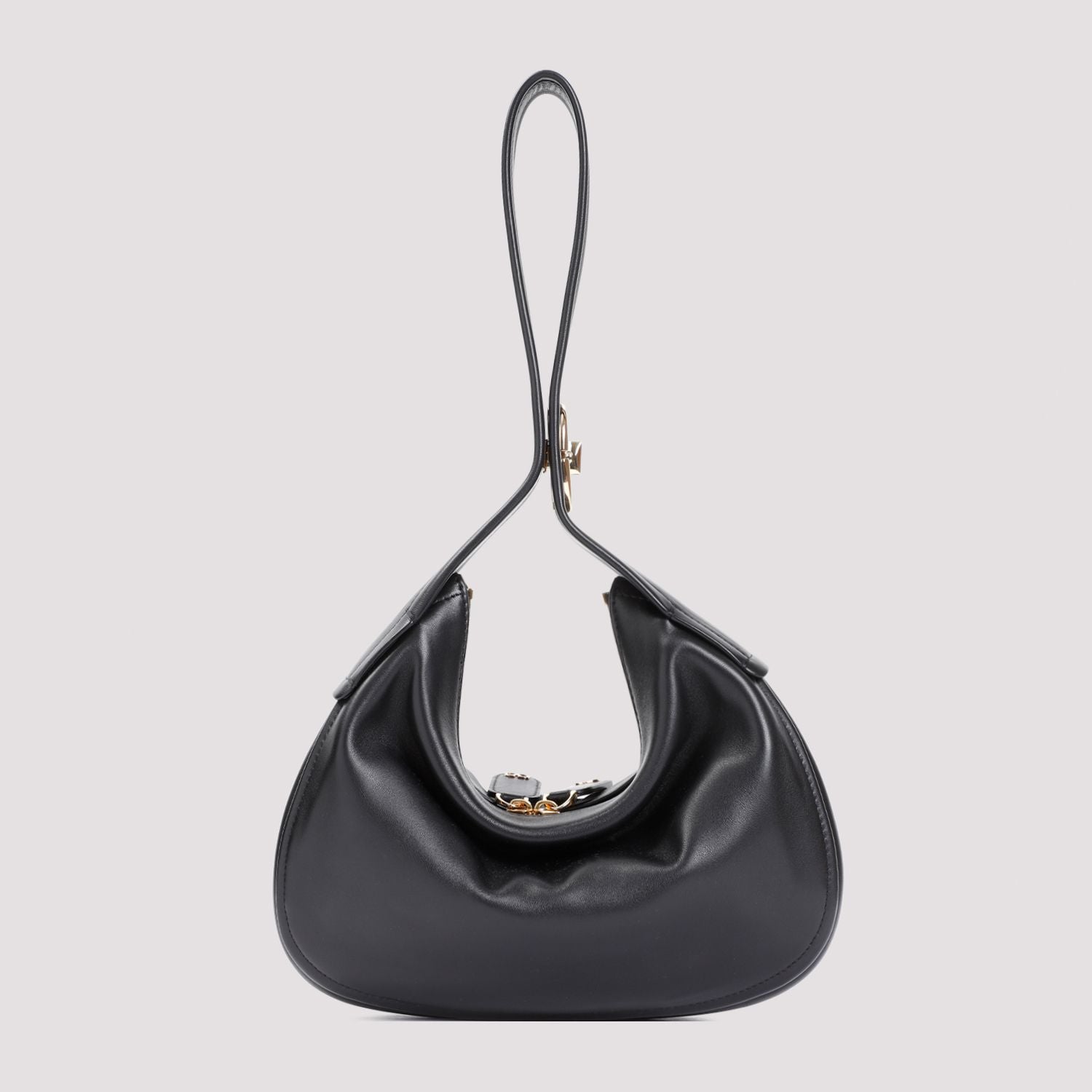VALENTINO GARAVANI Mini Nappa Leather Go-Hobo Shoulder Handbag