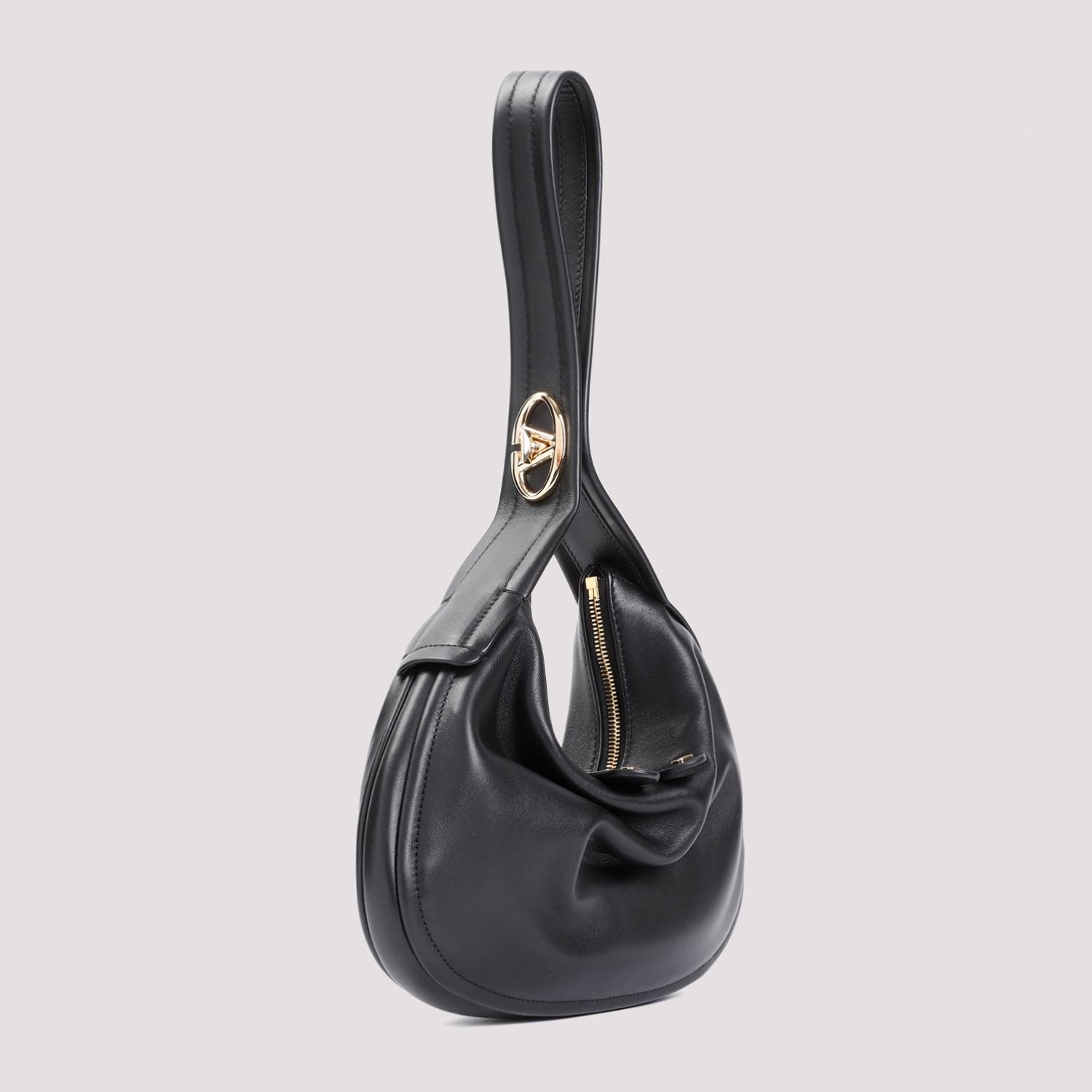 VALENTINO GARAVANI Mini Nappa Leather Go-Hobo Shoulder Handbag