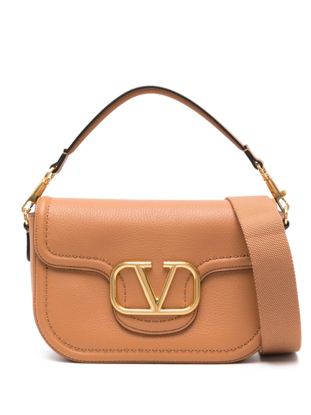 VALENTINO Leather Handbag with Magnetic Fastening