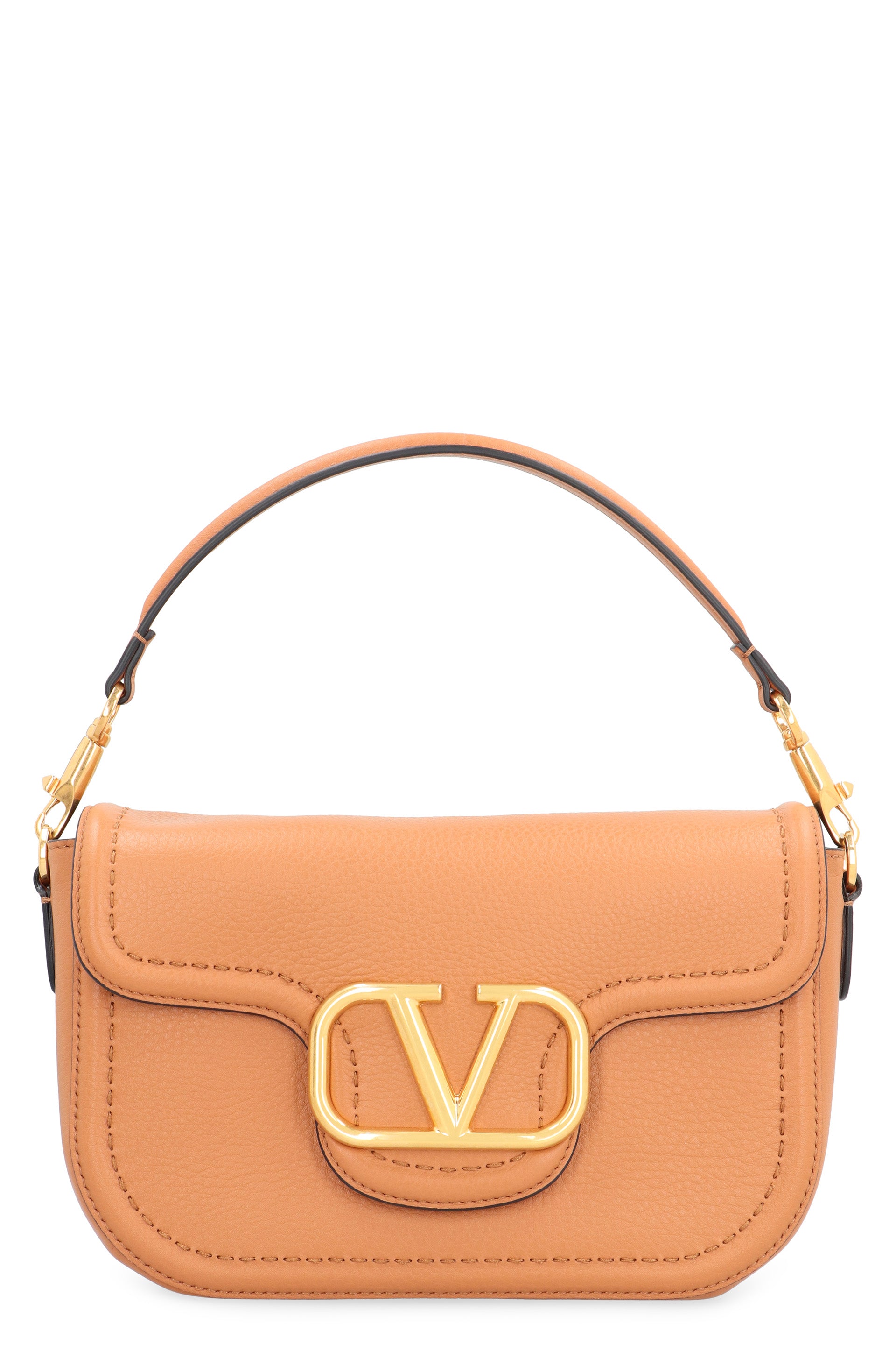 VALENTINO GARAVANI Leather Alltime Shoulder Handbag